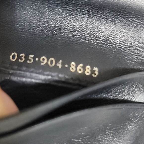 GUCCI GG Monogram Navy Blue Leather Small Wallet Coin Vintage Luxury Designer - Picture 9 of 12